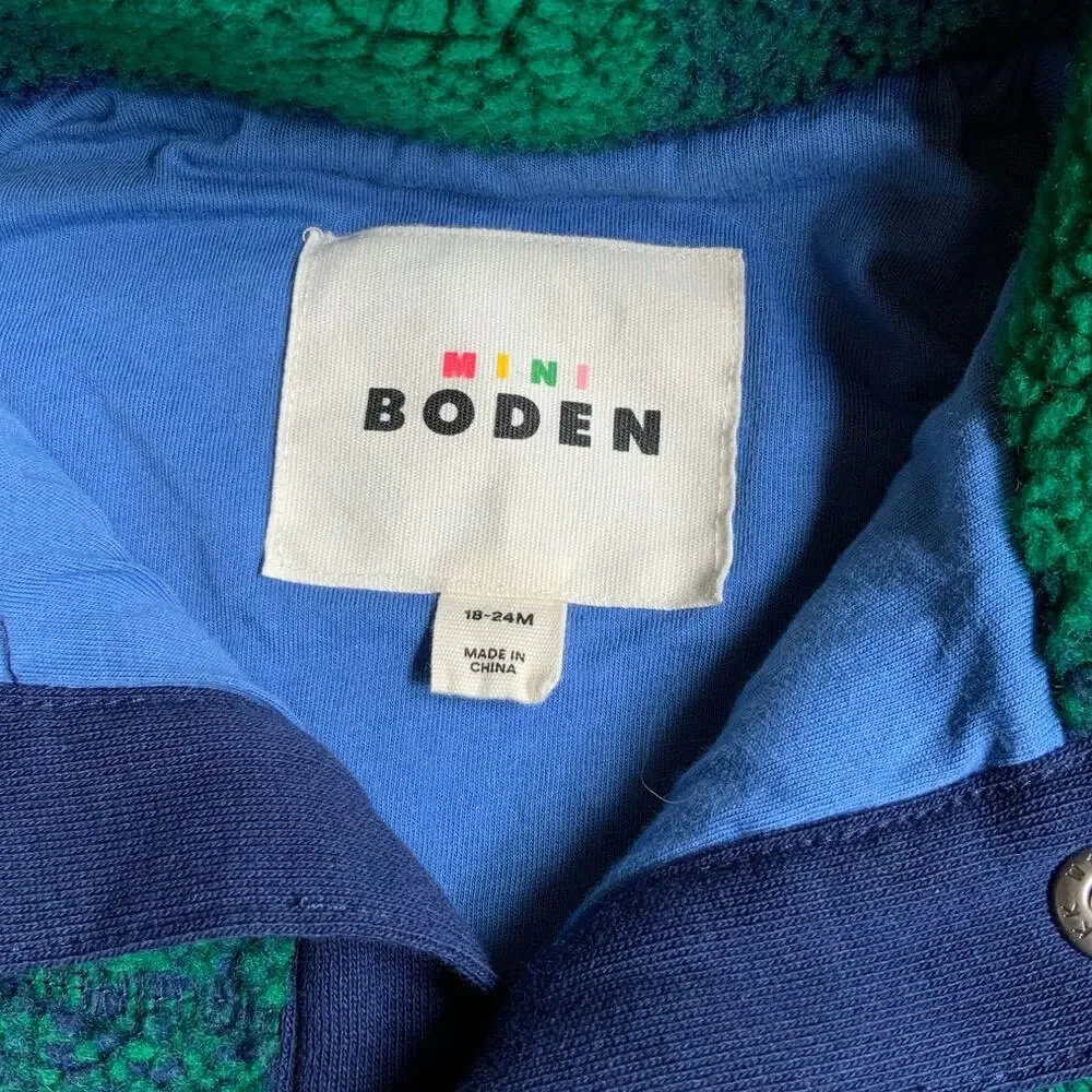 Mini Boden Sherpa Jacket size 18-24‎ mo